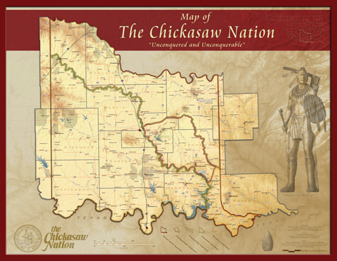 Chickasaw Nation Map