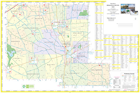 Pickaway, OH County Engineer Map